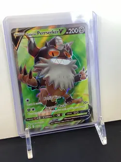 Pokemon Galarian Perrserker V 183/196 Lost Origin Sword & Shield FULL ART - Image 5