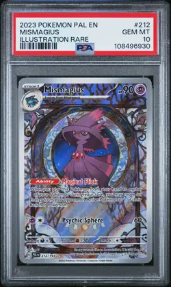 2023 POKEMON PAL EN-PALDEA EVOLVED ILLUSTRATION RARE #212 MISMAGIUS PSA 10 - Image 1