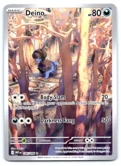 Deino Pokemon Illustration Rare SV: White Flare 146/086 - Image 1