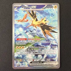 Pokemon Zapdos ex Special Illustration Rare Full Art Holo 200 HP 202/165 SV151 - Image 1