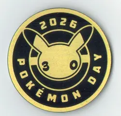 Pokemon TCG - Pokemon Day 2026 - 30th Anniversary Pikachu Coin - Image 1