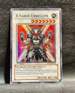 X-Saber Urbellum 5DS2-EN043 1st Edition Yu-Gi-Oh! Super Rare Foil Mint Condition - Image 2