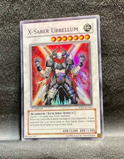 X-Saber Urbellum 5DS2-EN043 1st Edition Yu-Gi-Oh! Super Rare Foil Mint Condition - Image 3