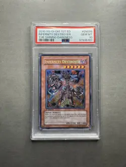 INFERNITY DESTROYER THE SHINING DARKNESS YU-GI-OH! TSHD-2010 EN098 PSA 10🥸 - Image 1