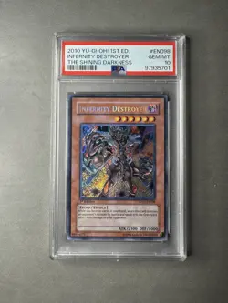 INFERNITY DESTROYER THE SHINING DARKNESS YU-GI-OH! TSHD-2010 EN098 PSA 10🥸 - Image 2