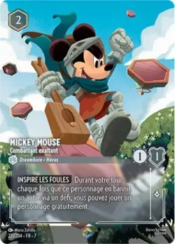 Lorcana - Mickey Mouse - Combattant exaltant - MINT/NMINT - FR - FOIL - Image 1