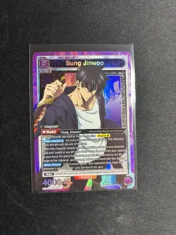Union Arena UE17BT: SOLO LEVELING Sung Jinwoo UE17BT/SLG-1-021 Super Rare SR - Image 1