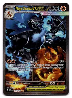 Mega Charizard x EX Special Illustration Rare 125/094 Pokemon Card Near Mint - Image 1