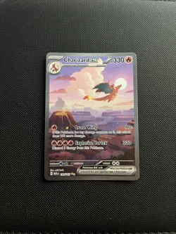 Charizard Ex 199/165 Scarlet Violet 151 Near Mint Raw Card Pokemon TCG - Image 1
