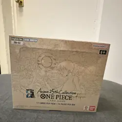 Bandai One Piece Card Game Anime 25th Collection EB-02 English Booster Box - Image 1