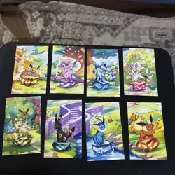 Full Set Of 8 Costco Prismatic Tin Bundle Cards - Image 1