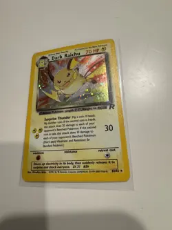 Dark Raichu 83/82 Team Rocket Holo LP Vintage Pokemon card - Image 2