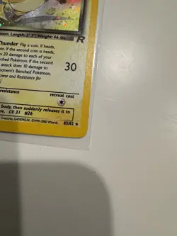 Dark Raichu 83/82 Team Rocket Holo LP Vintage Pokemon card - Image 5