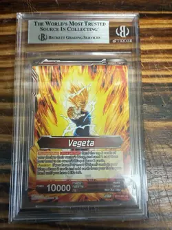 SSB Vegeta Saiyan Pride Card Dragon Ball Super Masters History of Z BGS 9 - Image 2