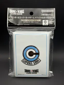 Dragon Ball Super Card Game Official Card 64 Sleeve Capsule Corp. Japanese NEW - Image 1