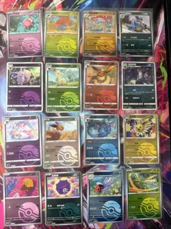 Pokemon 16 Card Lot POKEBALL HOLO Rare Hits Only Prismatic 151 B21 - Image 1