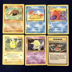 Pokemon Cards First 1st Edition Kabuto 50/62 1999 Pikachu Magmar Drowzee Kingler - Image 3