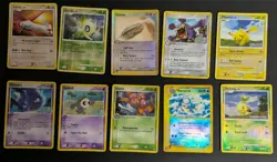 Pokemon Reverse Holo Lot(E Series, Stamped) MP-DMG Lot 18 Total Cards - Image 1