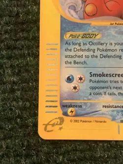 Pokemon Card Aquapolis Octillery H20/H32 LP - Image 4