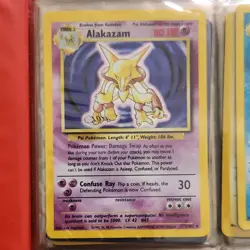 Pokemon TCG Base Set Rare Card Lot Nintendo Wizards Alakazam Jolteon Hitmonchan - Image 1