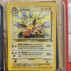 Pokemon TCG Base Set Rare Card Lot Nintendo Wizards Alakazam Jolteon Hitmonchan - Image 4