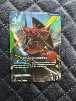 Char's Gelgoog Alternate Art Foil - GD01-023 LR Gundam TCG Card Game - Image 1
