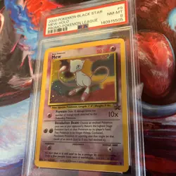 Pokemon League Black Star Promo Card #9 Mew, PSA 8 - Image 2