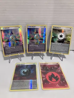 Pokemon TCG Holo/Reverse Holo Energy Card Lot Of 5 - Cards Are LP/MP - Image 1