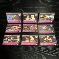 WWE Raw Deal Survivor Series 2: CCG - Pre-Match Event Cards Lot of 9 (2003) - Image 1