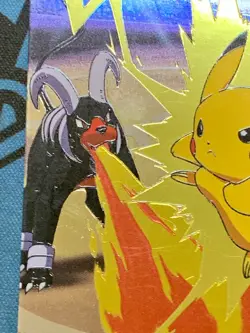 Pokemon Card Japanese Battle Card Pikachu vs Houndoom Metallic Meiji #2289 - Image 5