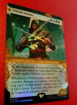 MTG Magic the Gathering Assassin's Creed Edward Kenway 143 Foil NM - Image 1