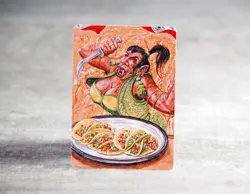 🧌🌮 Ogress Tasty Taco | MTG Satirical Altered Art - Image 1