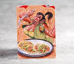 🧌🌮 Ogress Tasty Taco | MTG Satirical Altered Art - Image 2