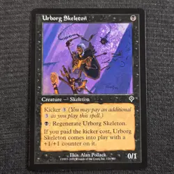 Magic: The Gathering Invasion Urborg Skeleton Common 134 Lightly Played - Image 1