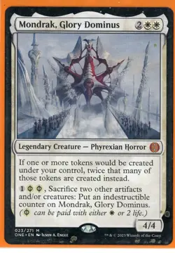 2023 Magic the Gathering Mondrak Glory Dominus Legendary Creature Phyrexian - Image 1
