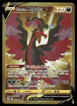 🔥 Pokemon Cards Galarian Moltres V 183/172 Brilliant Stars Secret Rare - Image 1
