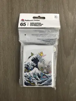 2023 Pokemon Center Great Wave Pikachu & Friends Card Sleeves TCG (65 Sleeves) - Image 1