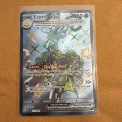 Espathra ex 214/091 - Pokemon TCG SV: Paldean Fates - Shiny Ultra Rare (NM) - Image 1