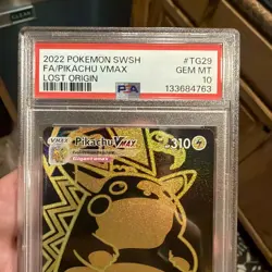 PIKACHU ⚡VMAX PSA 10 • POKEMON SWORD & SHIELD LOST ORIGIN #TG29 FULL ART 10 - Image 4