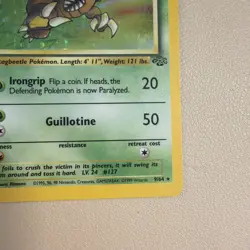 Pokemon TCG Pinsir Jungle 9/64 Holo Unlimited Holo Rare MP-HP - Image 3
