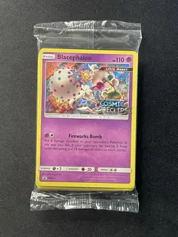 Pokemon TCG Blacephalon SM221 Promo Holo Sealed in Original Plastic – Near Mint - Image 1