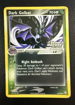 The Pokemon Company Dark Golbat 34/109 Team Rocket Returns Reverse Holo HP 70 E… - Image 1