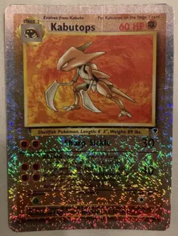 Kabutops Legendary Reverse Holographic Pokemon Card Fermi Bubbles Grading D - Image 2