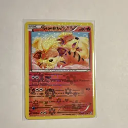 Pokemon Growlithe RC4/RC25 Reverse Holo Legendary Treasures 80HP English - Image 1