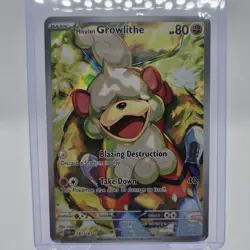 Pokemon Hisuian Growlithe Illustration Rare Twilight Masquerade 181/167 - Image 1