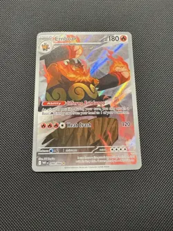 Pokemon TCG Emboar 098/086 SV: White Flare Illustration Rare Near Mint - Image 2