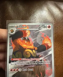 Pokemon TCG Emboar 098/086 SV: White Flare Illustration Rare Near Mint - Image 4