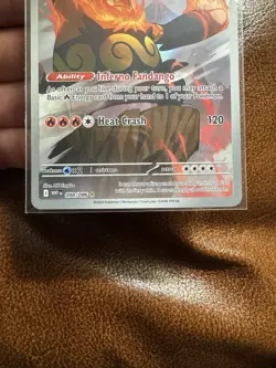 Pokemon TCG Emboar 098/086 SV: White Flare Illustration Rare Near Mint - Image 5