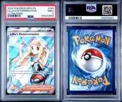 2025 POKEMON MEG EN-MEGA EVOLUTION ULTRA RARE #169 LILLIE'S DETERMINATION PSA 9 - Image 3