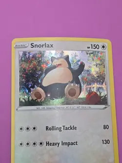 Pokemon TCG - Snorlax Cosmos Holo Promo 140/202 with HD Galaxy Swirl - Image 1